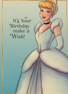 Assepoester Verjaardagskaart make a wish