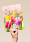 lente kaart tulpen voorjaar