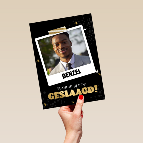Geslaagd Yeahh Fotokaart