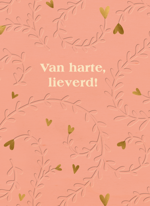 Houten Kaart Verjaardagskaarten | Hallmark | Stijlvolle Verjaardagskaart Van Harte Lieverd
