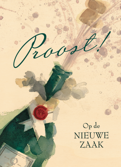 Houten Kaart Nieuwe Zaak | Houten Kaart Hallmark | Nieuwe Zaak | Nieuwe Zaak Proost Nieuwe Zaak