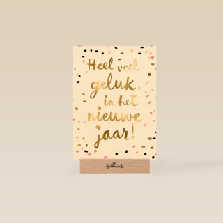 nieuwjaar kaart heel veel geluk in het nieuwe jaar