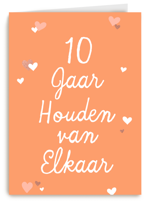 10 Jaar houden van elkaar