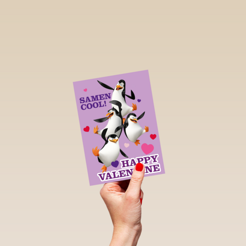 Penguins Samen Cool Valentijn
