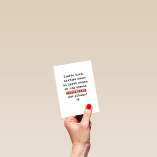 Liefdesjubileum dolgelukkig met elkaar