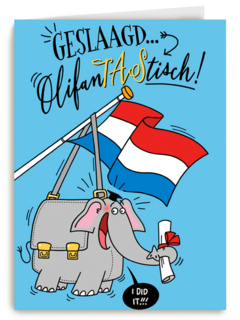 Geslaagd kaart Olifantantastisch