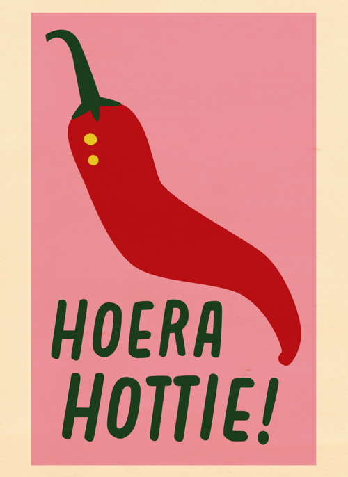 Houten Kaart Verjaardagskaarten | Verjaardagskaart Hoera Hottie