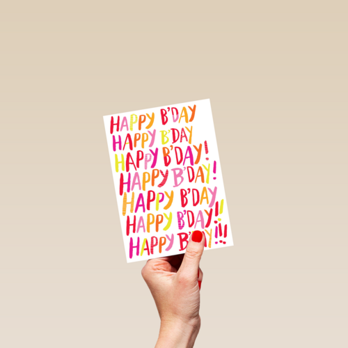 colourfull happy bday