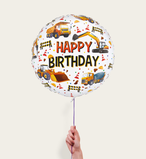Ballon Happy Birthday Bouw Multi