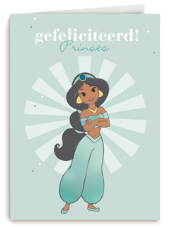 prinses kaart disney gefeliciteerd prinses jasmin
