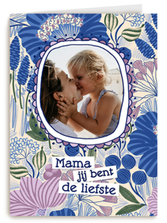 Bloemen jij bent de liefste fotokaart