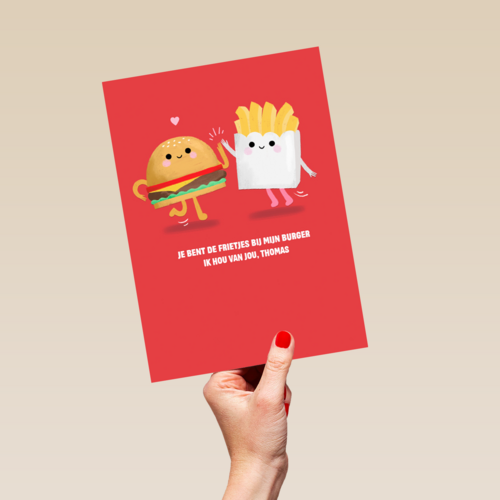 Frietjes bij mijn burger