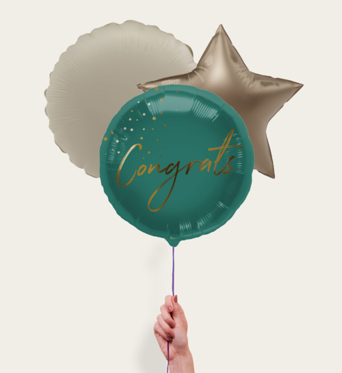Ballonnentros Congrats Groen