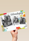 fotokaart uitnodiging drie fotoos