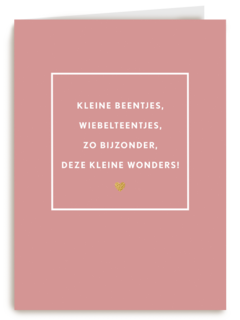 geboorte meerling roze kleine beentjes wiebelteentjes