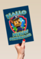 Paw Patrol kaart hallo nieuw schooljaar met Chase