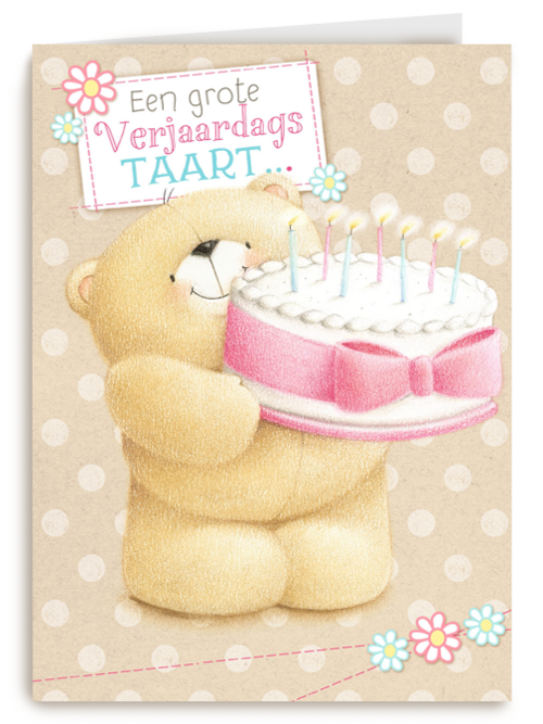 Verjaardagskaart Hallmark | Beer Met Verjaardagstaart