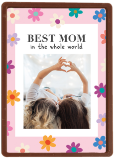 Moederdag kaart foto Best mom in the world