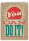 succes kaart you can do it