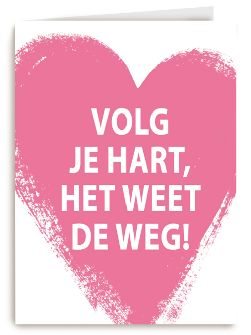 Kaart Hallmark | Liefde | Sterktekaart Volg Je Hart