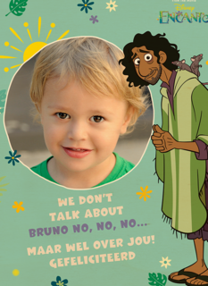 verjaardagskaart foto disney encanto bruno