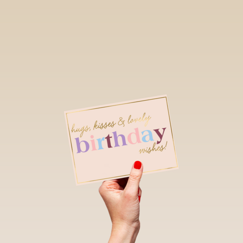 Hugs kisses lovely birthday wishes