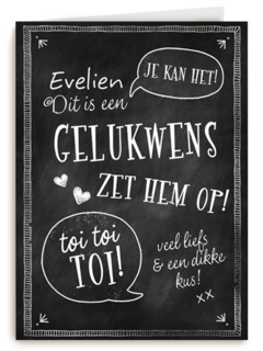 succes kaart een gelukswens