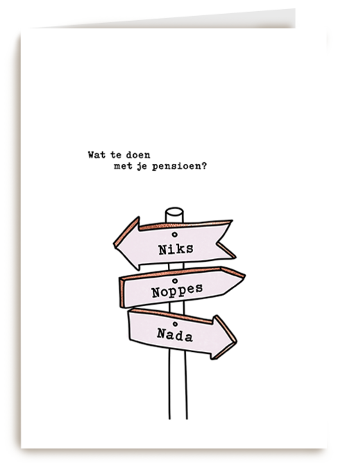 Kaart Hallmark | Pensioen | Pensioen Wat Ga Je Doen