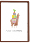 Lama verjaardagskaart fijne verjaardag