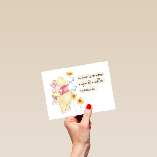 Winnie de Poeh kusjes en knuffels