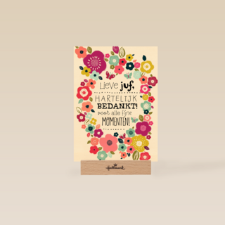 lieve juf bedankt voor alle fijne momenten