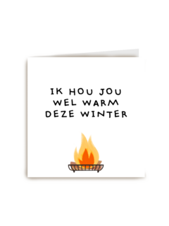Zomaar kaart Ik hou jou wel warm deze winter