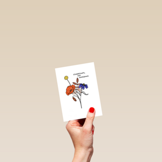 Bedankt bloemen dankjewel