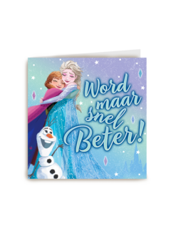 Frozen beterschapskaart word maar snel beter