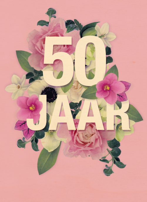 Houten Kaart Huwelijksjubileum | Houten Kaart Hallmark | Huwelijksjubileum | Boeket Voor Vijftig Jaar