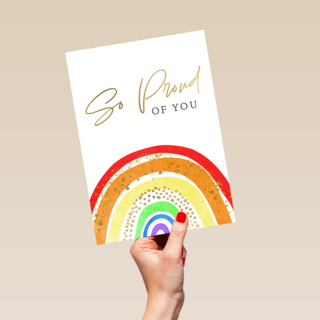 So proud of you rainbow