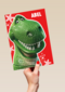 Toy Story kerstkaart Rex