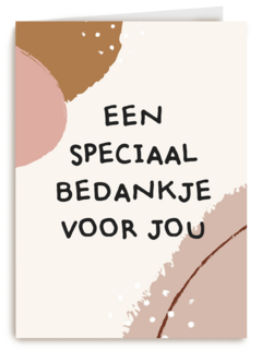 bedanktkaart een speciaal bedankje voor jou