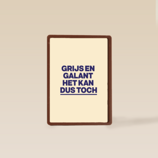verjaardag kaart andc grappig grijs en galant het kan dus toch