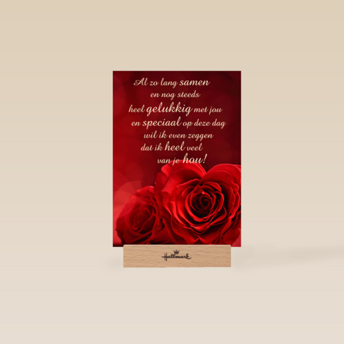Valentijnskaart al zo lang samen