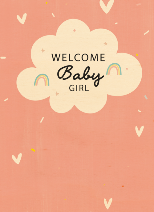 geboorte dochter wolkje welcome baby girl