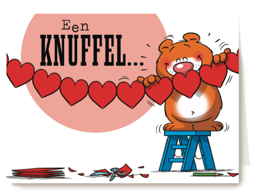 funny mail een knuffel