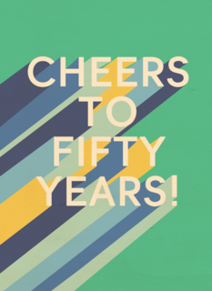 Verjaardagskaart cheers to 50 years fifty