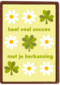 Gezakt kaart succes met je herkansing