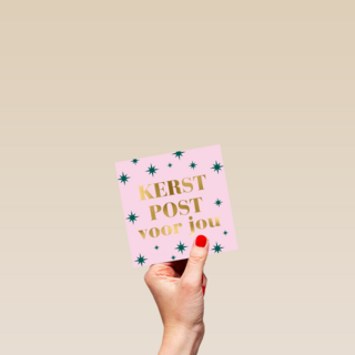 kerstkaart hip kerstpost voor jou