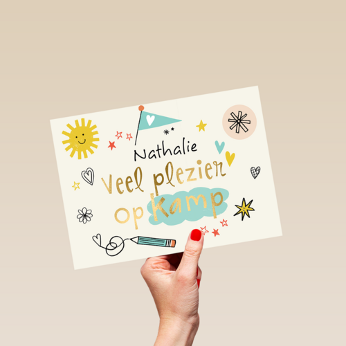 Veel plezier op kamp schetsjes