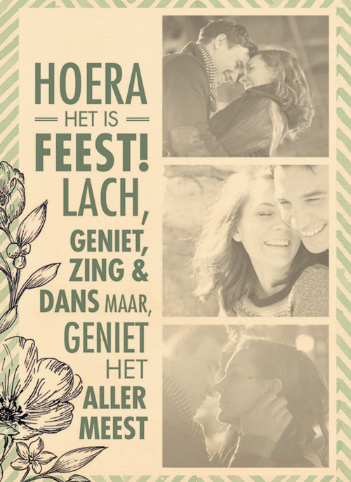 lach geniet zing dans
