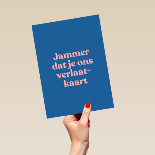 collega afscheid kaart andc jammer dat je ons verlaat kaart