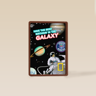 verjaardag kaart jongen best birthday galaxy