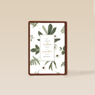 botanical kaart dit grote verlies is niet in woorden uit de drukken